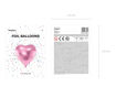 Picture of FOIL BALLOON HEART PALE PINK 18 INCH